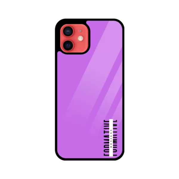 Apple iPhone Glass Cover (Purple)