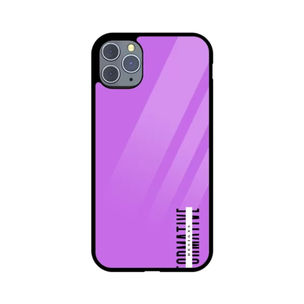 Apple iPhone Glass Cover (Purple) - Image 2