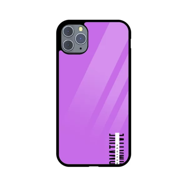 Apple iPhone Glass Cover (Purple) - Image 3