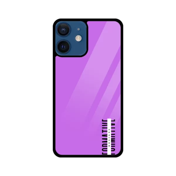 Apple iPhone Glass Cover (Purple) - Image 5