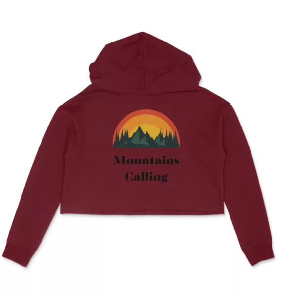 Mountains Calling Crop Hoddie - Image 3