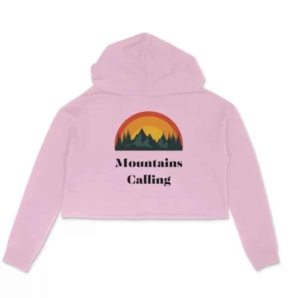 Mountains Calling Crop Hoddie - Image 5