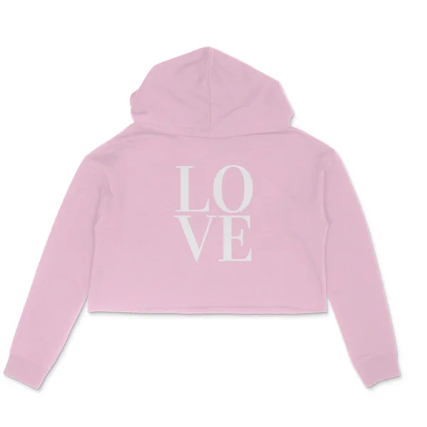 Love Crop Hoddie For Women - Image 7