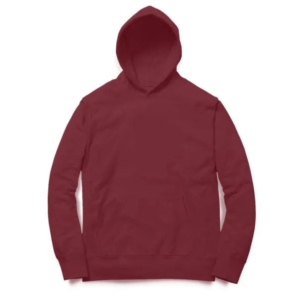 Plain Hoddie For Men (Maroon)