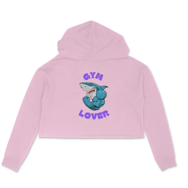 Gym Lover Crop Hoodie For Women - Image 3