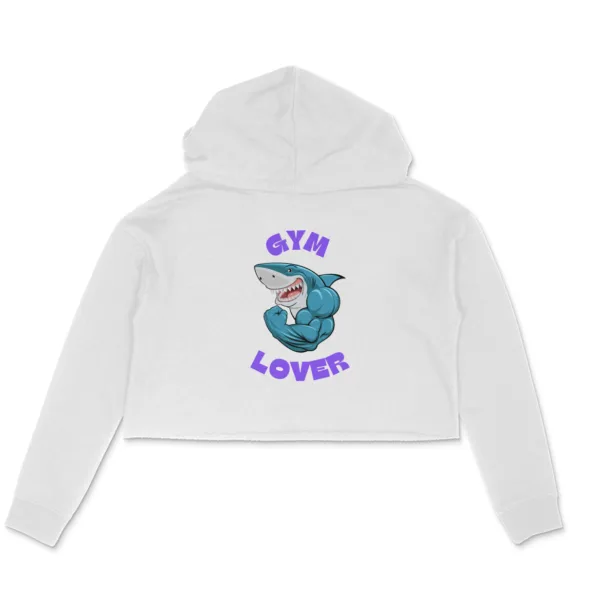 Gym Lover Crop Hoodie For Women - Image 7