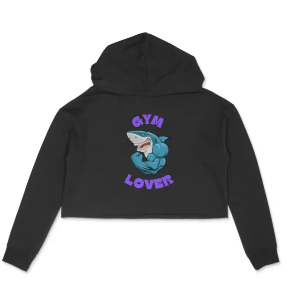 Gym Lover Crop Hoodie For Women - Image 13