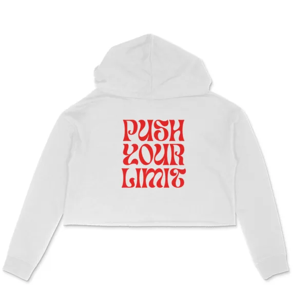 Push Your Limit Crop Hoodie For Women
