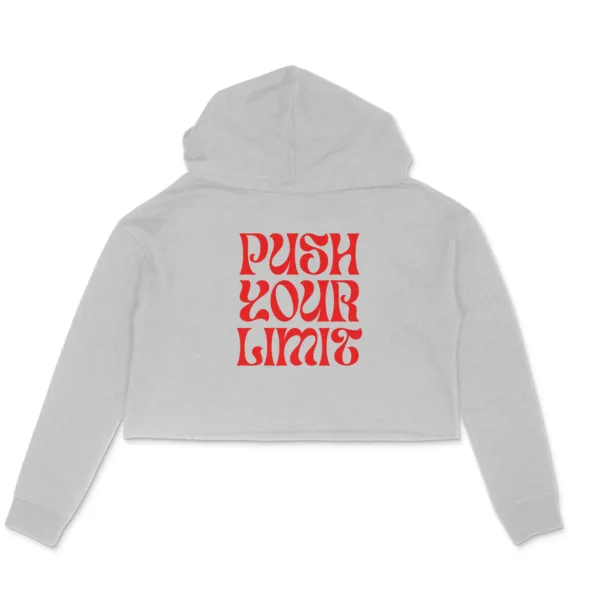 Push Your Limit Crop Hoodie For Women - Image 3