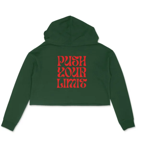 Push Your Limit Crop Hoodie For Women - Image 5