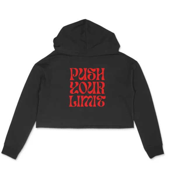 Push Your Limit Crop Hoodie For Women - Image 9