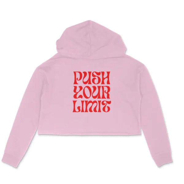 Push Your Limit Crop Hoodie For Women - Image 11