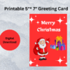 Printable Christmas Greeting (5"*7"inches)