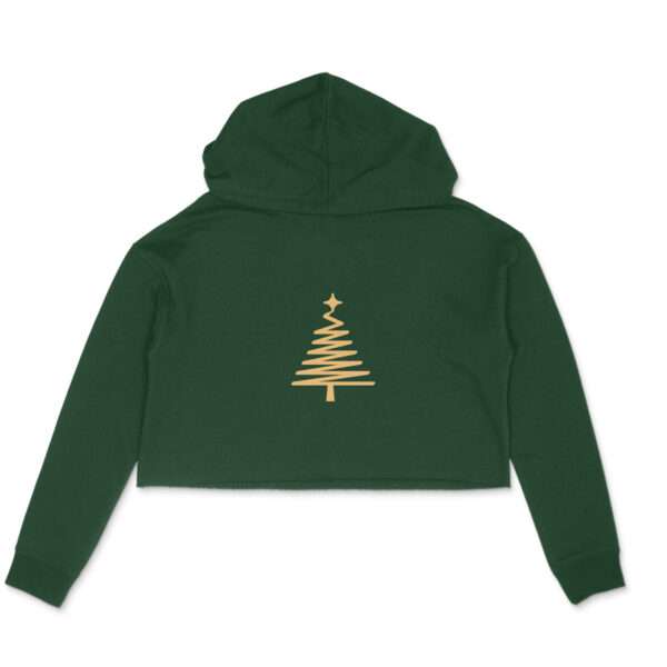 Golden Tree Crop Hoodie For Women