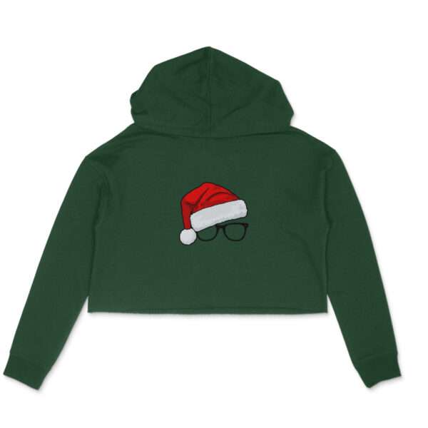 Christmas Cap Crop Hoodie For Women - Image 7