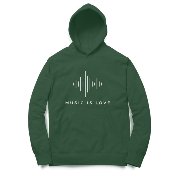 Music Is Love Hoodie For Men - Image 4