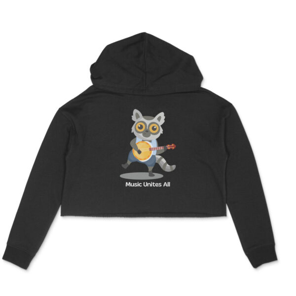 Music Unites All Crop Hoodie For Women