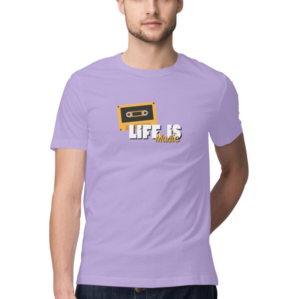 Life is Music Round Neck T-shirt For Men - Image 5