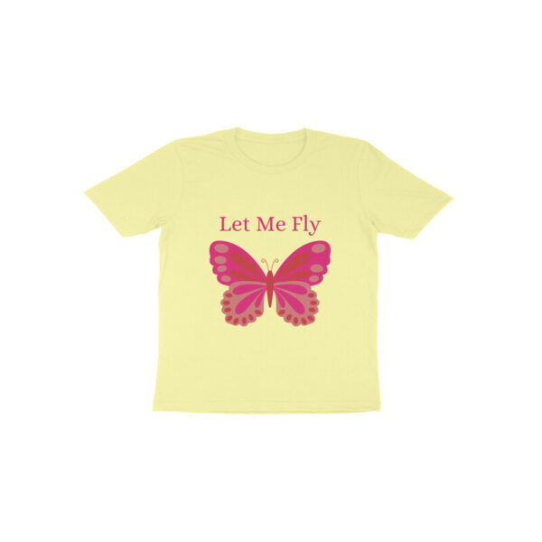 Let Me Fly Round Neck T-shirt For Kids