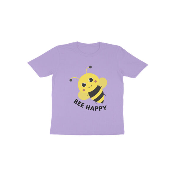 Bee Happy Round Neck T-shirt For Kids - Image 3