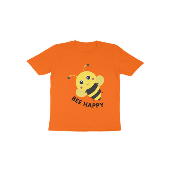 Bee Happy Round Neck T-shirt For Kids - Image 7