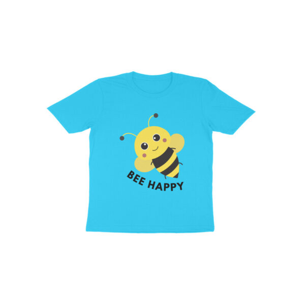 Bee Happy Round Neck T-shirt For Kids - Image 9
