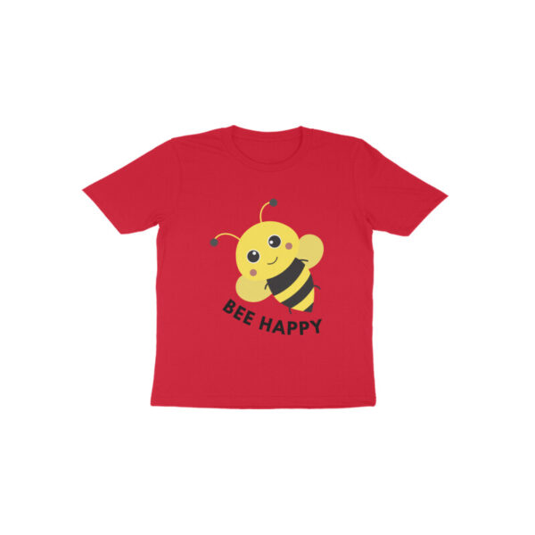 Bee Happy Round Neck T-shirt For Kids - Image 11