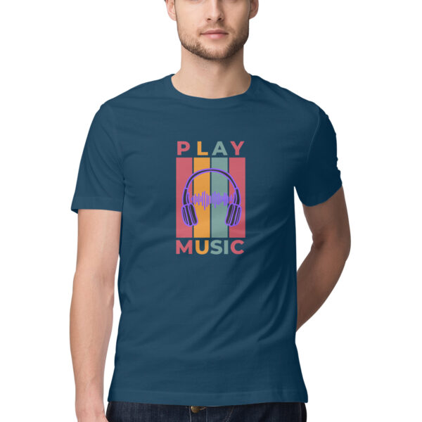 Play Music Round Neck Tshirt For Men - Image 9