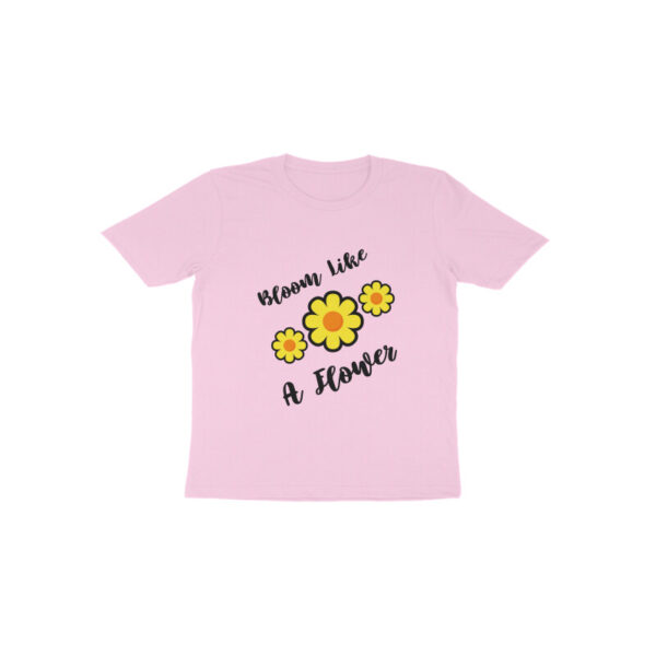 Flower Round Neck T-shirt For Girl - Image 5