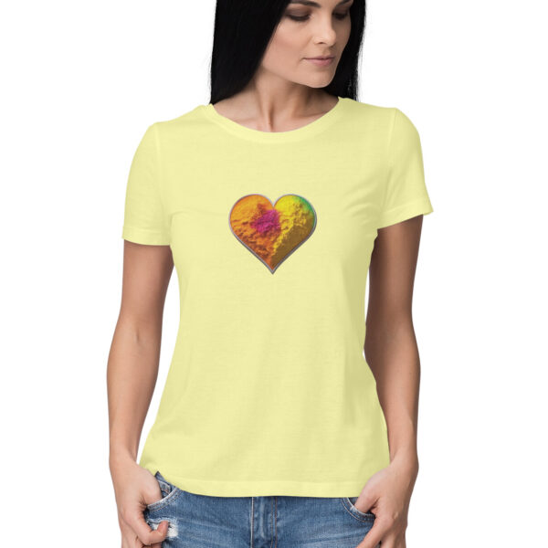 Holi Heart Tshirt For Women