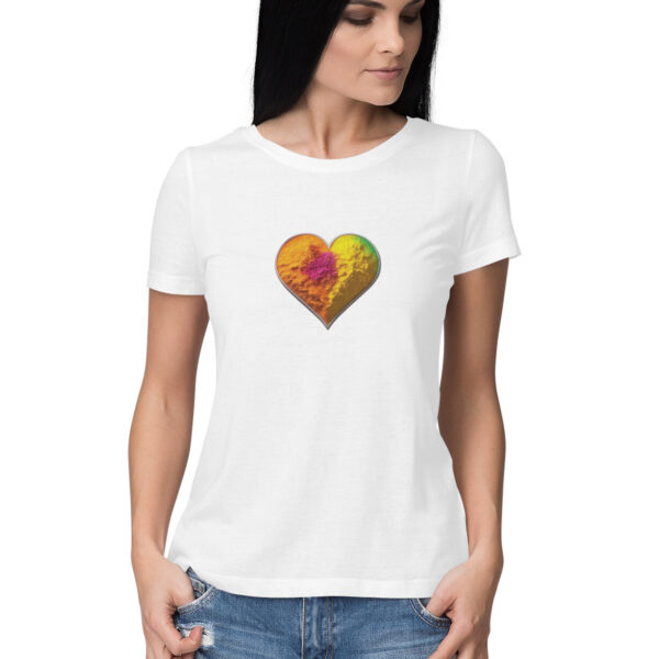 Holi Heart Tshirt For Women - Image 5