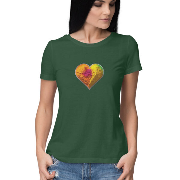 Holi Heart Tshirt For Women - Image 7