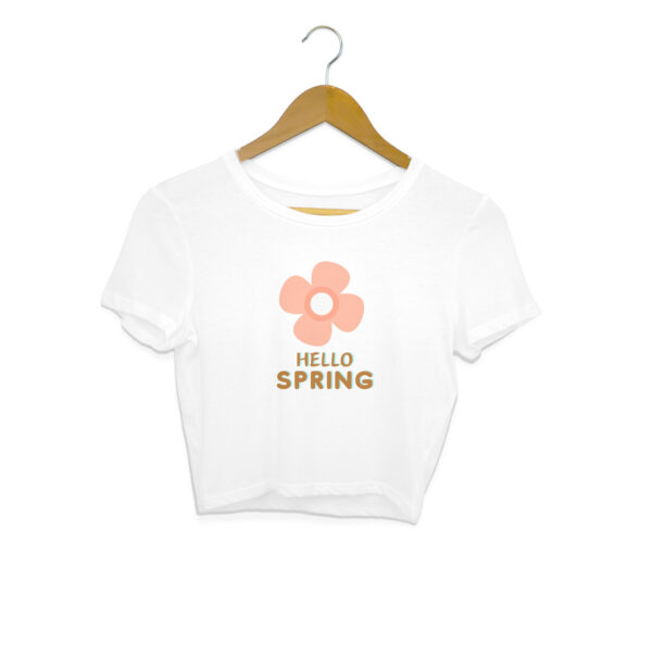 Hello Spring Crop Top For Women - Image 7