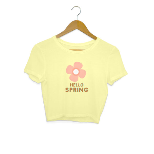 Hello Spring Crop Top For Women
