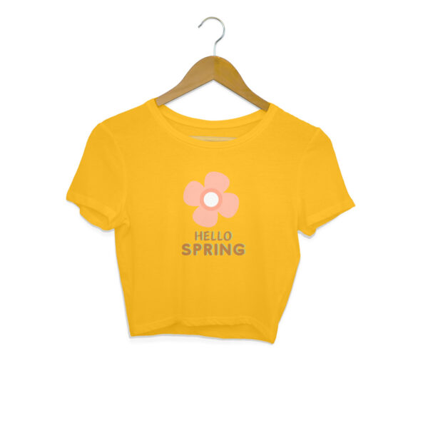 Hello Spring Crop Top For Women - Image 3