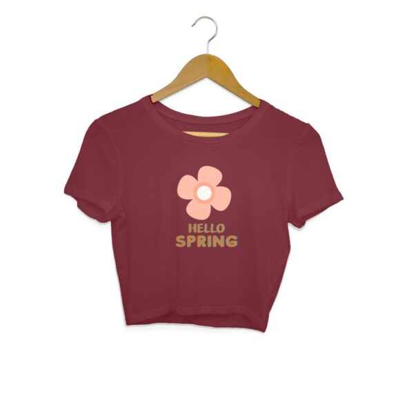Hello Spring Crop Top For Women - Image 5