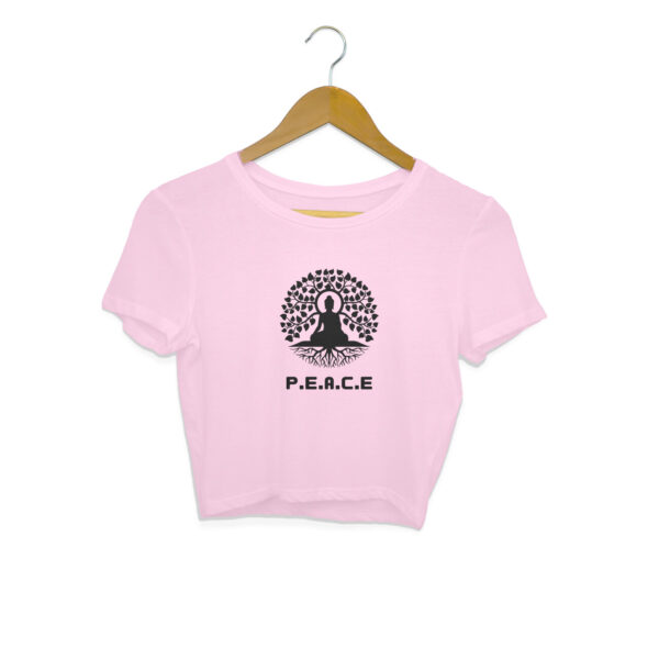 Peace Crop Top For Women - Image 3