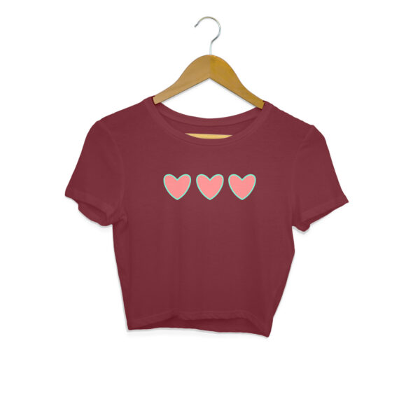 String Of Hearts Crop Top For Women