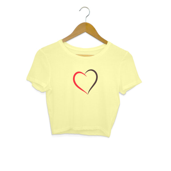 Love And Hate Crop Top For Women