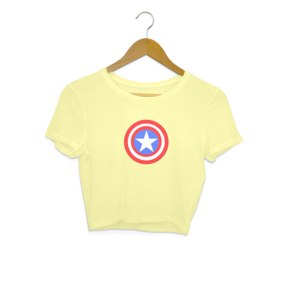 Captain America Crop Top For Women