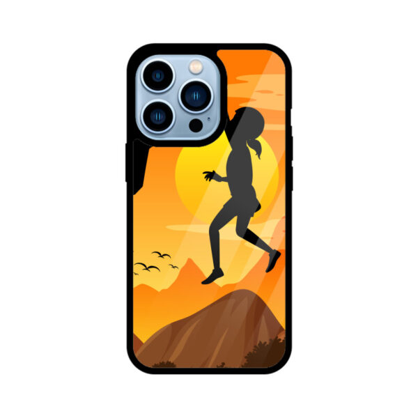 Hanging Boy iPhone Glass Back Cover - Image 3