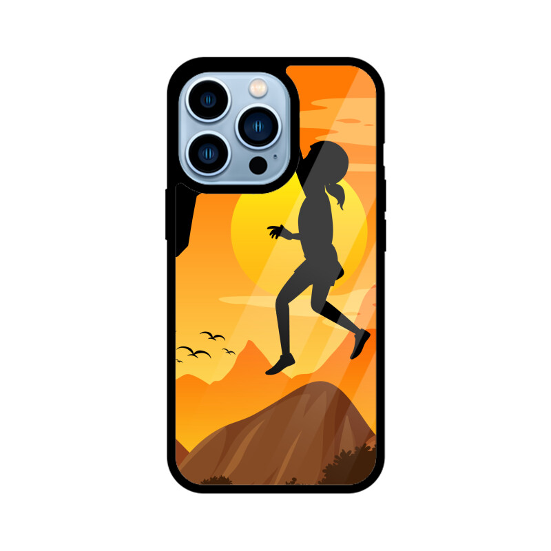 Hanging Boy iPhone Glass Back Cover - Image 3