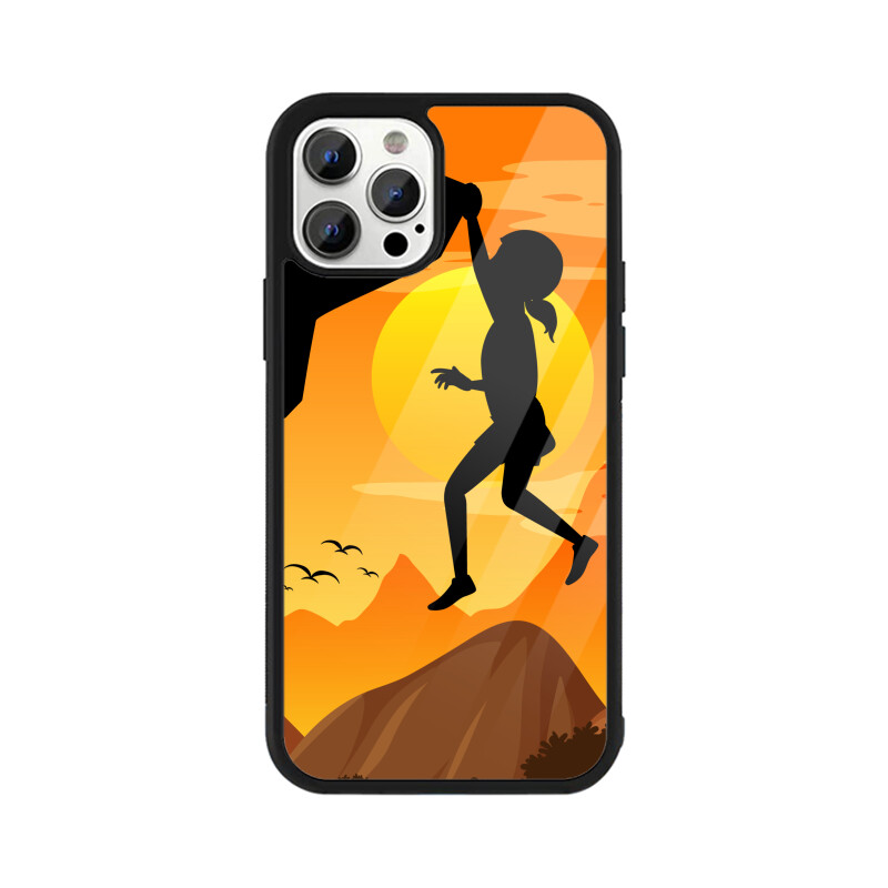 Hanging Boy iPhone Glass Back Cover - Image 4