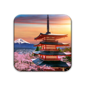 Japanese Temple Coaster Set