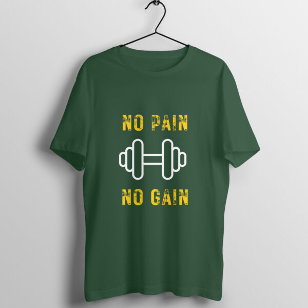 No pain no gain tshirt for men - Image 3