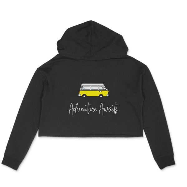 Adventure Awaits Crop Hoodie For Women