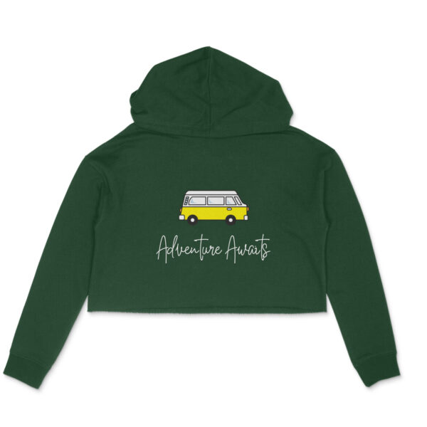 Adventure Awaits Crop Hoodie For Women - Image 3