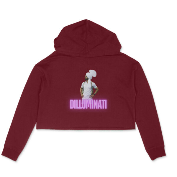 Diljit's Fan Crop Hoodie For Women - Image 3