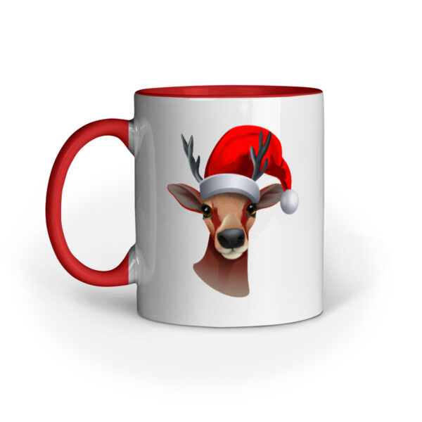 Christmas Deer Mug Red 330 ml