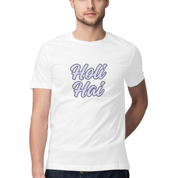 Holi Hai Cotton Tshirt For Men - Image 2